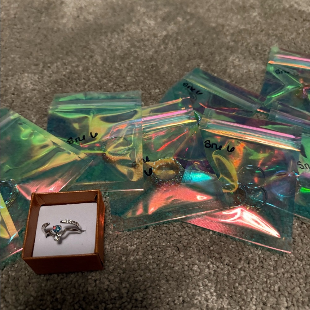 Size 6 Bomb Party Ring Bundle